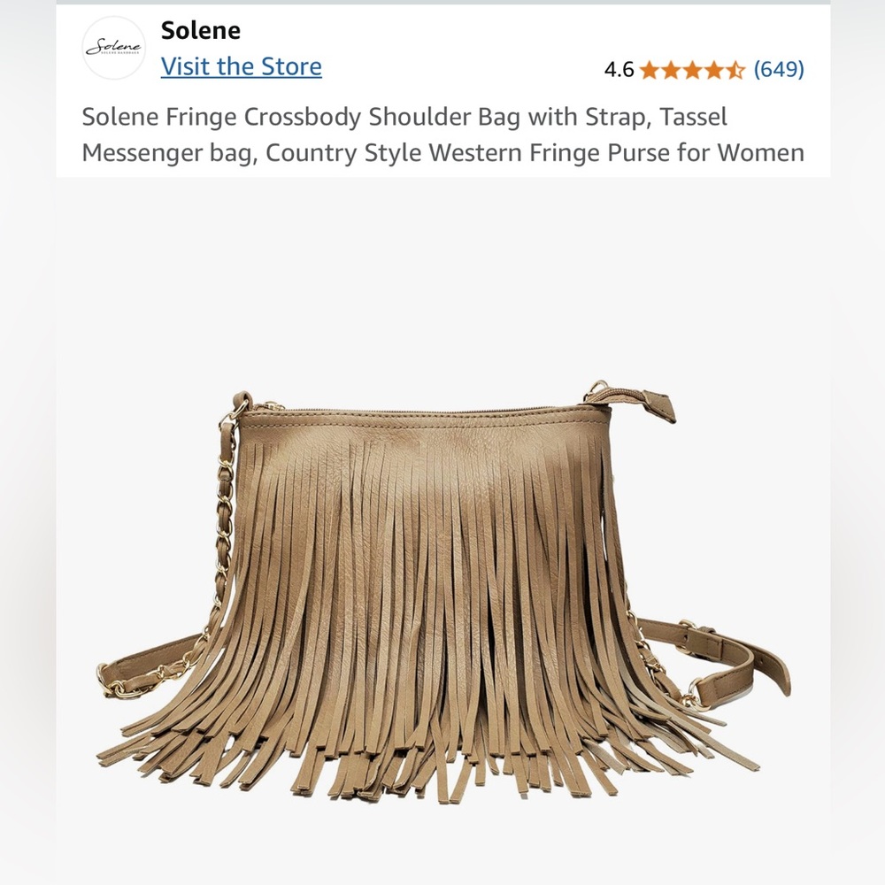 ✨SOLENE✨Fringe Crossbody Shoulder Bag